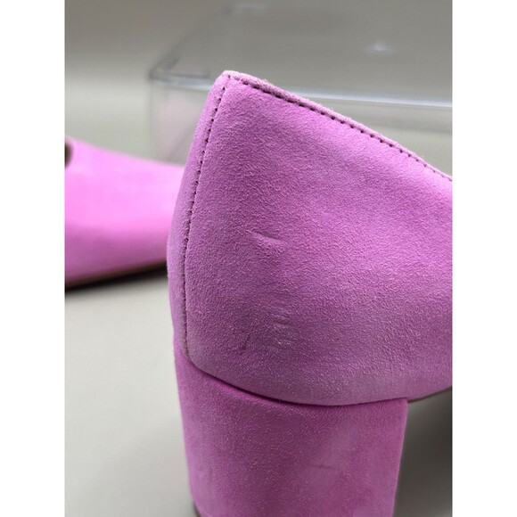 Naturalizer Karina Womens Suede Pumps Block Heel Wildrose Purple Size 6 - Picture 8 of 9